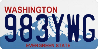 WA license plate 983YWG