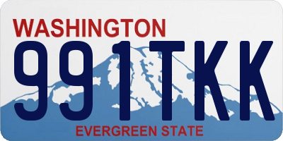 WA license plate 991TKK