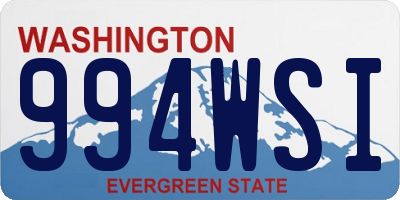 WA license plate 994WSI