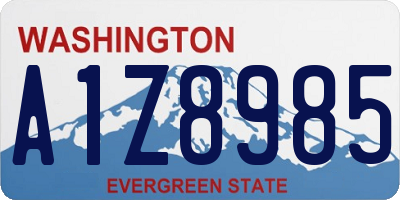 WA license plate A1Z8985