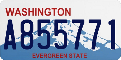 WA license plate A855771