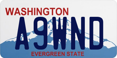 WA license plate A9WND