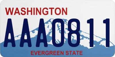 WA license plate AAA0811