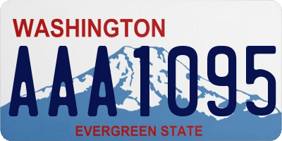 WA license plate AAA1095