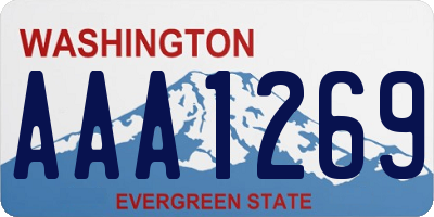 WA license plate AAA1269