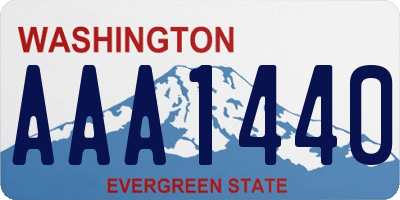WA license plate AAA1440