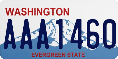 WA license plate AAA1460