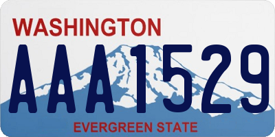 WA license plate AAA1529