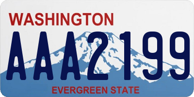 WA license plate AAA2199