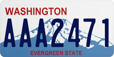 WA license plate AAA2471