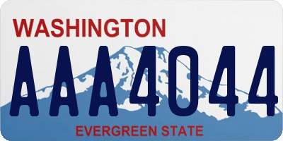 WA license plate AAA4044