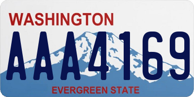 WA license plate AAA4169