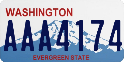 WA license plate AAA4174