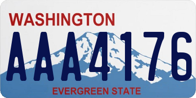 WA license plate AAA4176