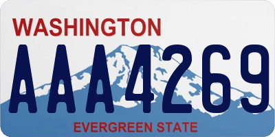 WA license plate AAA4269