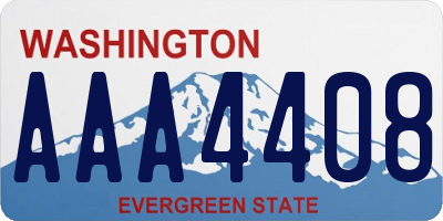 WA license plate AAA4408