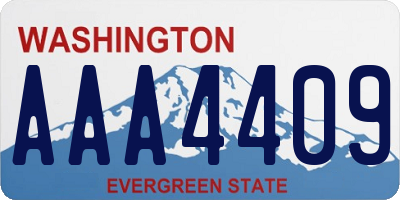 WA license plate AAA4409