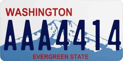 WA license plate AAA4414