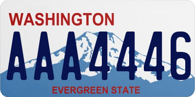 WA license plate AAA4446