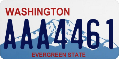 WA license plate AAA4461