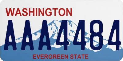 WA license plate AAA4484