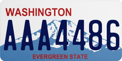 WA license plate AAA4486