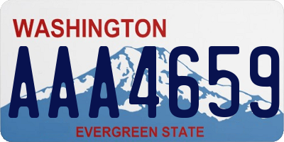 WA license plate AAA4659