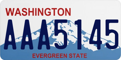 WA license plate AAA5145