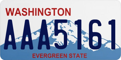 WA license plate AAA5161