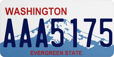 WA license plate AAA5175