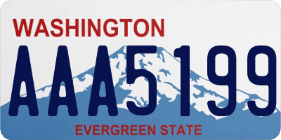 WA license plate AAA5199