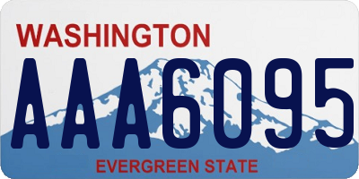 WA license plate AAA6095