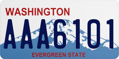 WA license plate AAA6101