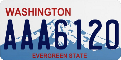 WA license plate AAA6120