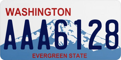 WA license plate AAA6128