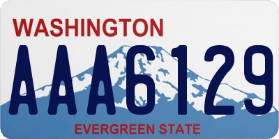 WA license plate AAA6129