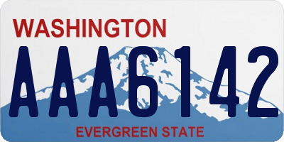 WA license plate AAA6142