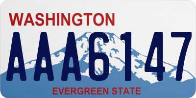 WA license plate AAA6147