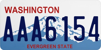 WA license plate AAA6154