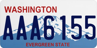 WA license plate AAA6155