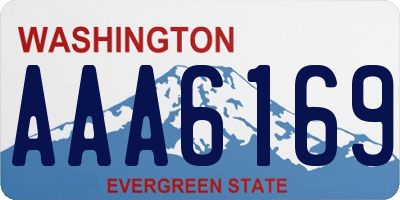 WA license plate AAA6169
