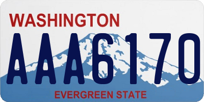 WA license plate AAA6170