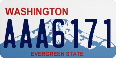 WA license plate AAA6171