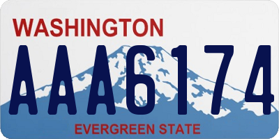 WA license plate AAA6174