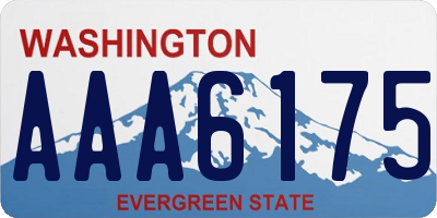 WA license plate AAA6175