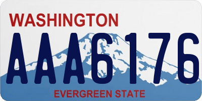 WA license plate AAA6176