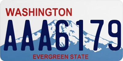 WA license plate AAA6179