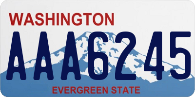 WA license plate AAA6245