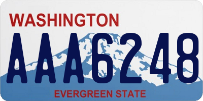 WA license plate AAA6248