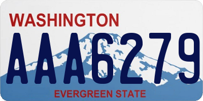 WA license plate AAA6279